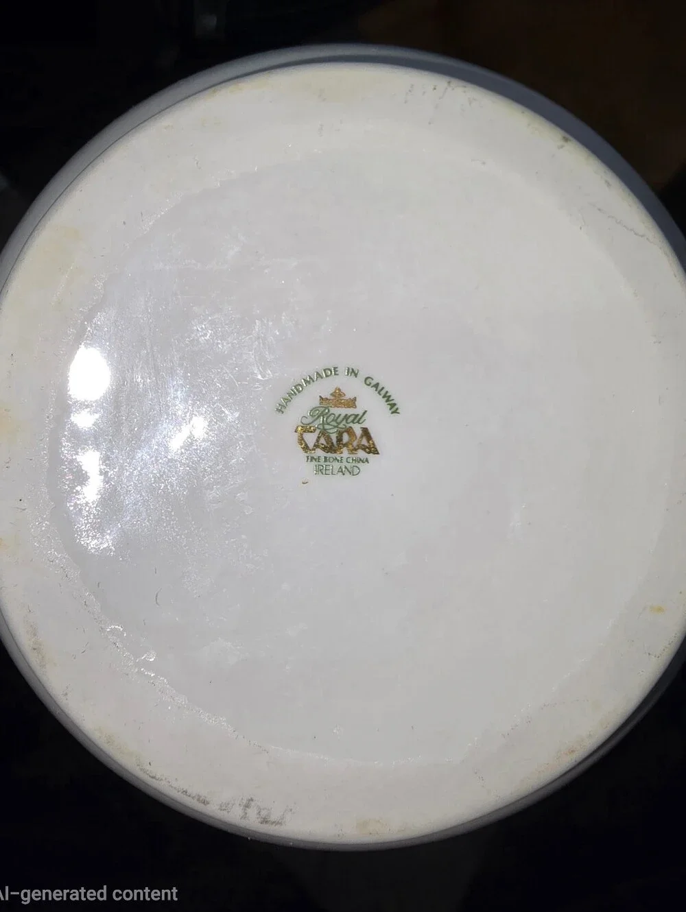 vintage Royal Tara fine bone china vase, part of the Book of Kells Series 7.5